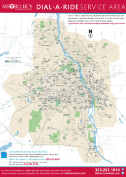 JPEG: Metro Bus Dial-a-Ride service area.