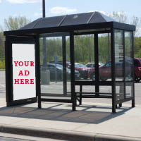 Metro bus shelter ad option