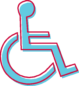 Icon image of a wheelchair