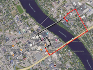 Route 9 outbound detour. Beginning Monday June 3, 2024 at 5am, the route 9 outbound will be on detour due to the Veterans bridge closure. From Transit, Route 9 will turn right on 5th Ave So, left on Hwy 23, left on Wilson Ave NE, left on E. St. Germain, left on Riverside Dr SE, resume route.