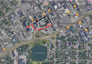 Starting Saturday April 11th, multiple roads will be closed for the Earth Day 1K & 5K race, starting at 3pm, route 3 outbound will stay straight om 1st St S, right on 10th Ave, left on W. St. Germain and then resume route. There will be no temporary bus stops for this detour.