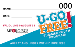 Image of the U-Go Free Customer ID Card.