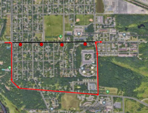 Route 8 outbound detour map. Beginning Thursday June 20, 2024 at 7am, the route 8 outbound will be on detour due to a road closure. From University and Killian, right Killian (tuns into MN Blvd) Left 15th Ave SE (CoRd 8), Right University Dr SE, resume route.