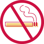 Icon representing no smoking