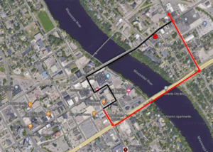 Beginning Wednesday September 10, 2025 at 5am, the routes 21/22 outbound will be on detour due to the utility work on 5th Ave. From Transit, Routes 21/22 will turn right on 5th Ave So, left on Hwy 23, left on Wilson Ave SE, resume route.