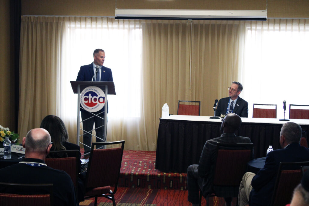 FTA Marc Molinaro speaking to a group at the CTAA SUN Conference.