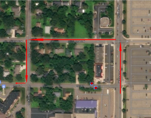 Starting immediately route 1 will be on detour due to utility work.
Detour starts on Waite Ave N at 1st Street N. Straight to 2nd Street N Left on 2nd Street N. Left on 1st Ave N. Right on 1st Street N. Back on route.