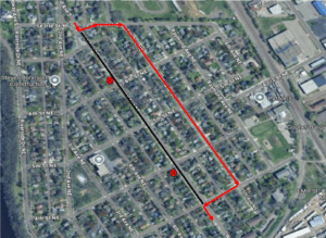 Starting immediately, route 21/22 inbound will be on detour due to a road closure. From Wilson Ave NE and Searle St NE, left Searle St NE, right 5th Ave NE, right 3rd St NE, left Wilson Ave NE, resume route. No temporary bus stops will be added.