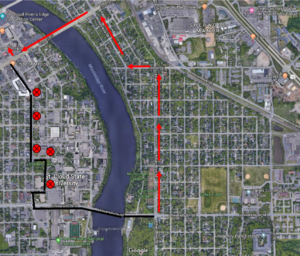 This detour will start Tuesday March 3rd 2026 at 600 am and last until the bridge inspection is complete. Right on Killian Blvd SE, left on 7th St SE, Right on Wilson Ave SE, Left on Division St, Right on 5th Ave S. No bus stops will be added with this detour.