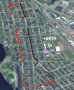 Beginning immediately July 5th, 2026 the route 21 / 22 Inbound will be on detour due to a road closure. From 2nd Ave So, right on 8th St S, left on Broadway Ave S, left on 5th Se NE, right on Wilson Ave NE, resume route. This detour will be in affect through August 9th. No temporary stops will be posted.