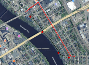 Beginning 5am Wednesday August 19, route 9 outbound will be on detour due to a road closure. From E. St. Germain and Riverside Dr, straight on E. St Germain, right on Wilson Ave NE, left on 7th St SE, resume route. This is expected to last through Friday afternoon August 21.